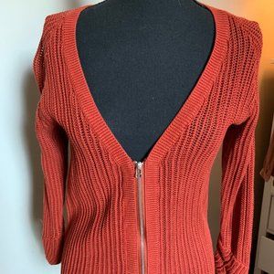 silence + noise Rust Cardigan (Small)